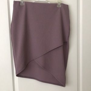 Mauve asymmetrical skirt!